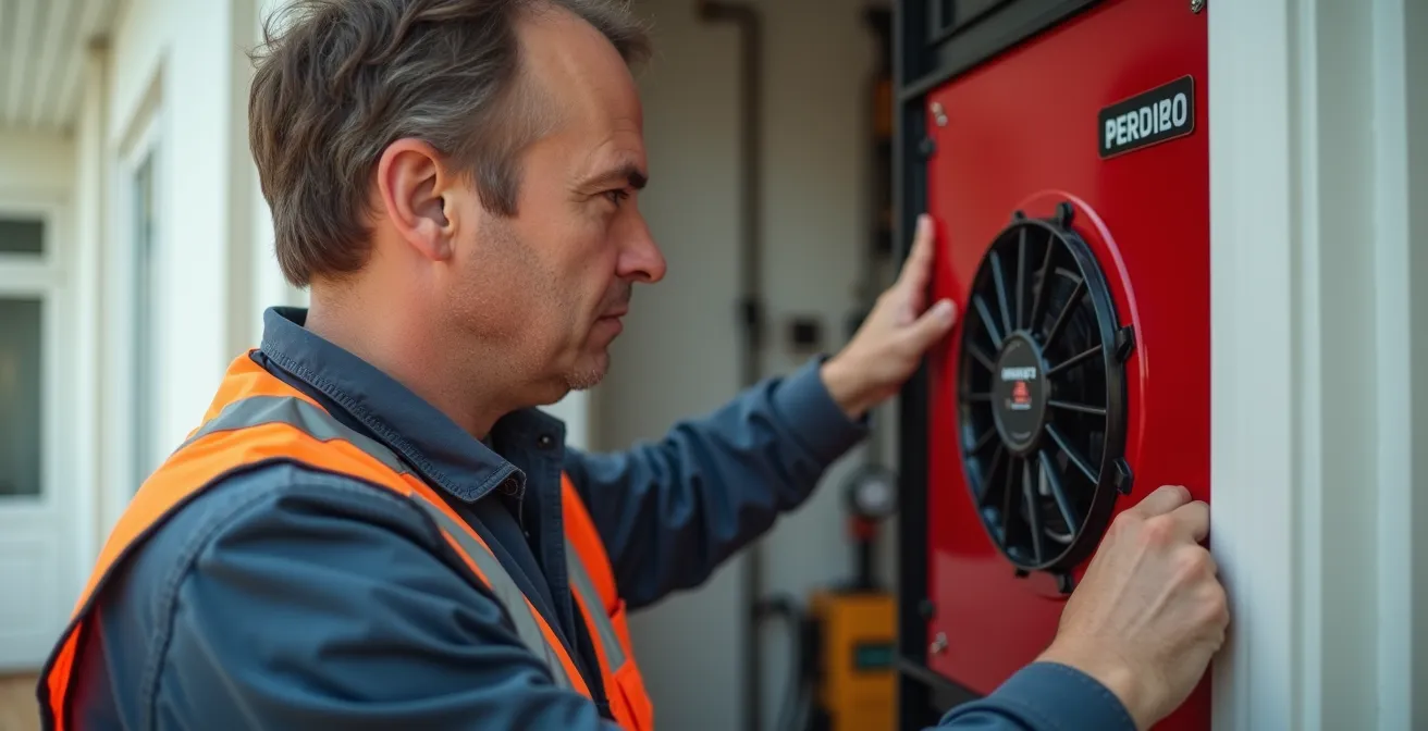 Blower-Door-Test prüft Luftdichtheit nach Fenstermontage