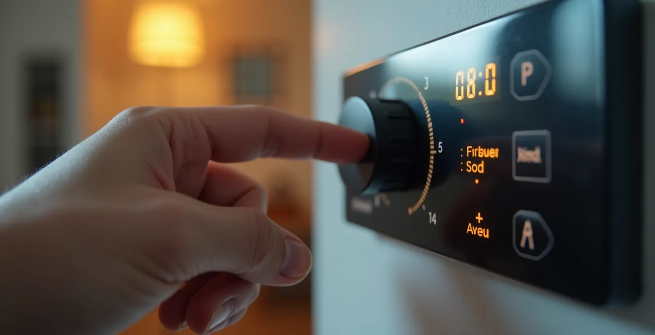 Hand programmiert digitale Heizungssteuerung für Übergangszeiten